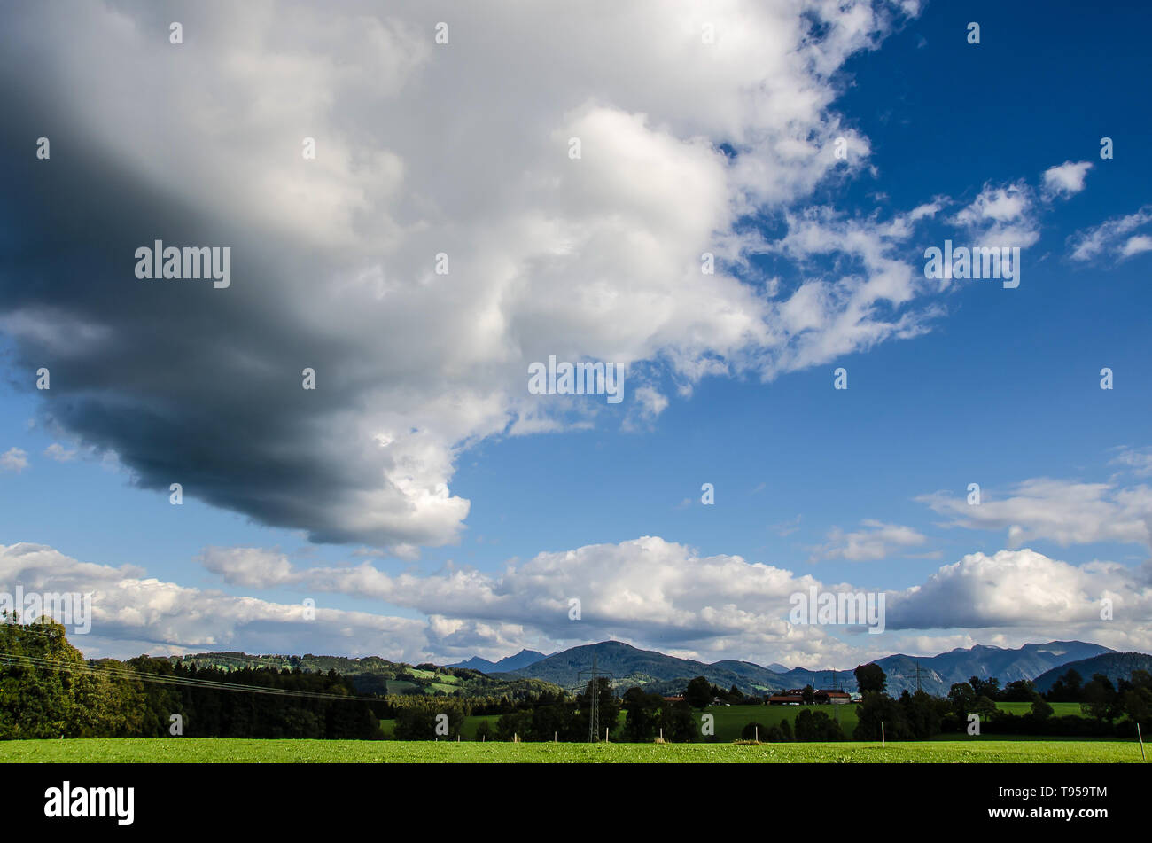 weather in the alpine upland Stock Photo
