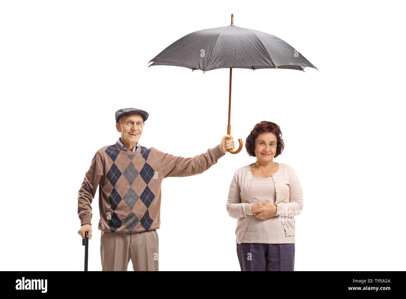 People Woman Lady Holding Umbrella Cut Out Stock Images Pictures Alamy