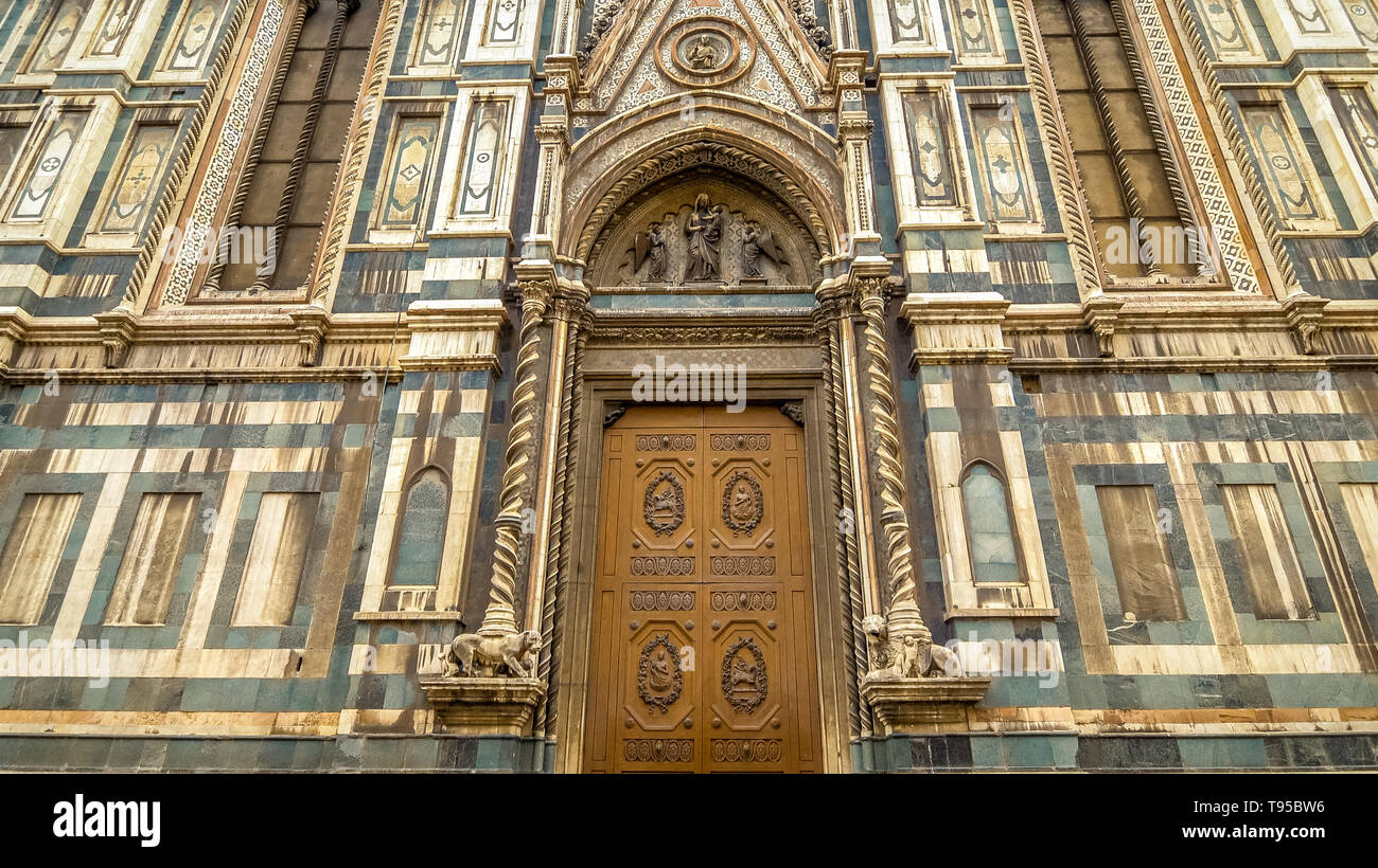 Florence Cathedral on Piazza del Duomo in Florence, Italy Stock Photo