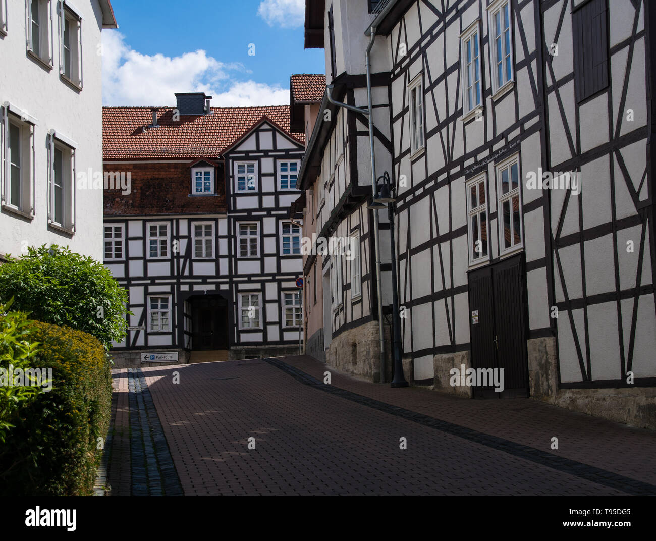 Korbach Waldeck Frankenberg Hesse Half Timbered Stock Photos