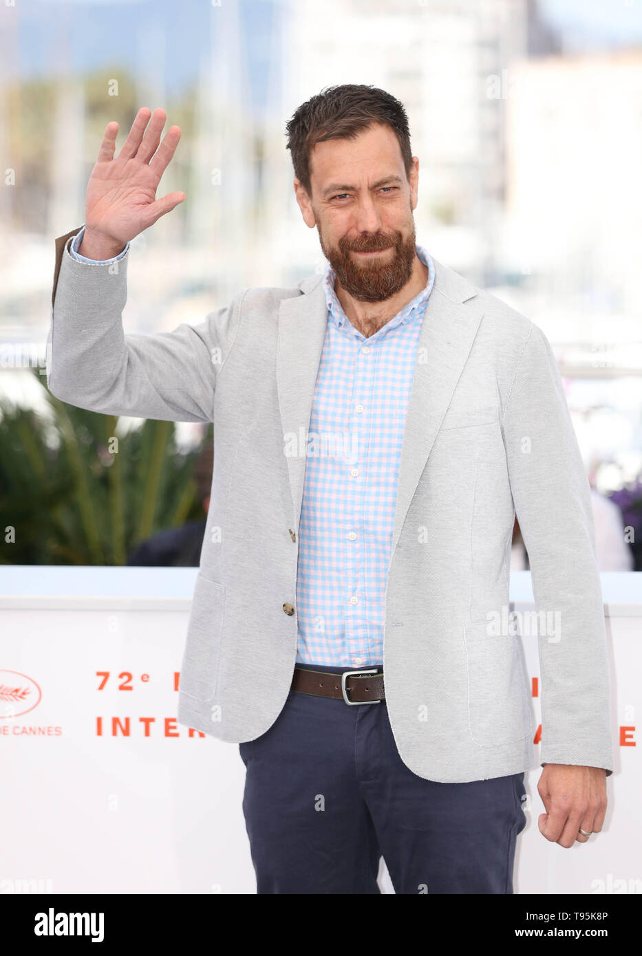 (190516) -- CANNES, May 16, 2019 (Xinhua) -- Director Dan Krauss poses during a photocall for the film "5B" screened in Special Screenings during the 72nd Cannes Film Festival in Cannes, France, May 16, 2019. (Xinhua/Gao Jing) Stock Photo