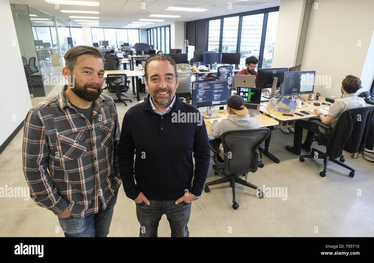 Los Angeles, California, USA. 30th Apr, 2019. Doug Hirsch, left, co