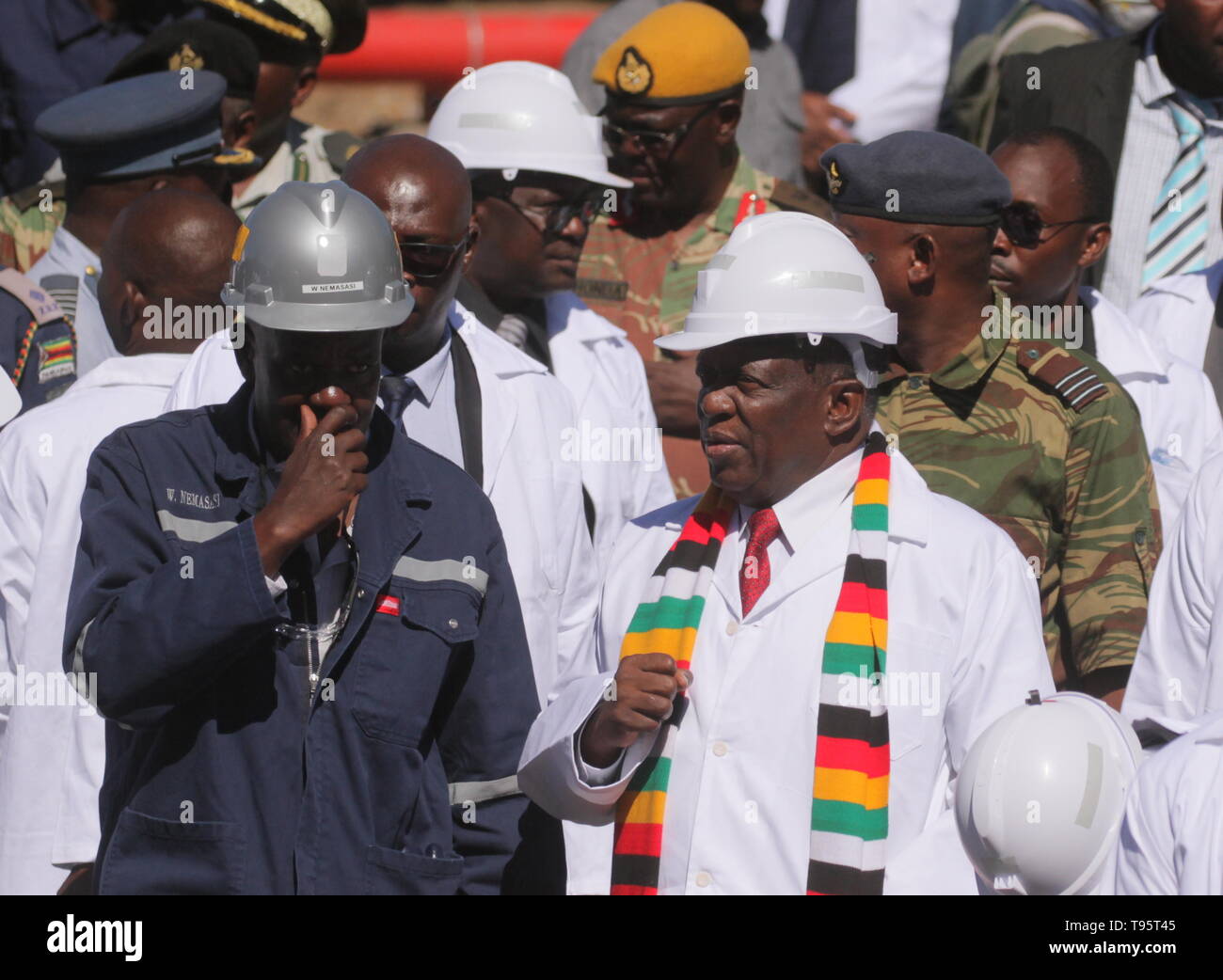 Shurugwi, Zimbabwe. 16th May, 2019. Zimbabwean President Emmerson ...