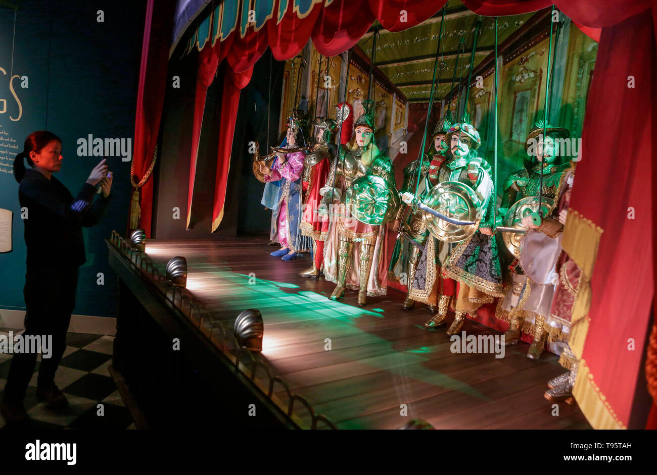 Vancouver, Canada. 16th May, 2019. Italian string puppets with stage ...