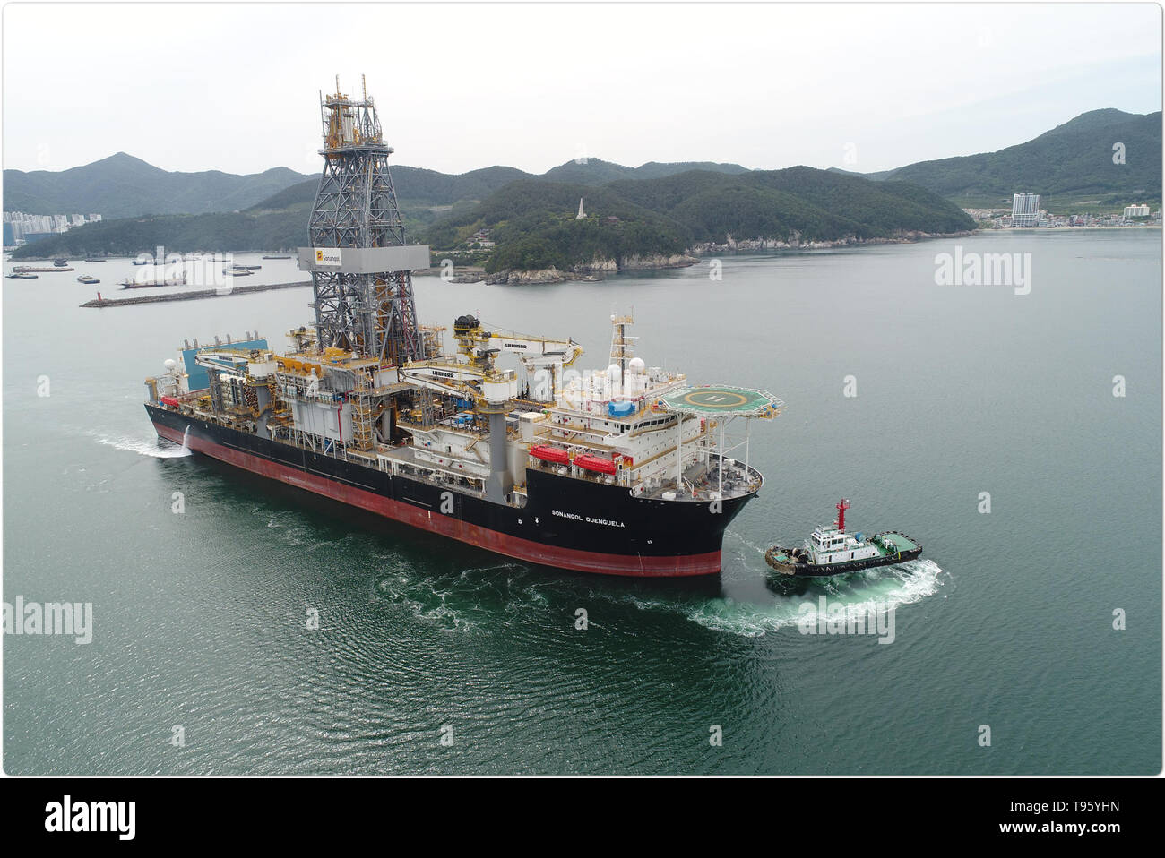 17th May, 2019. DSME delivers drill ship to Angola This photo, provided
