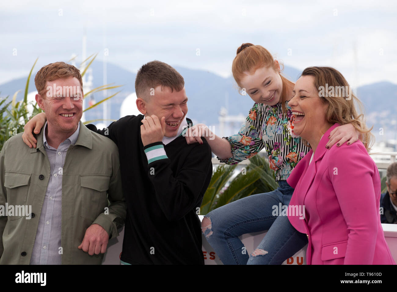 Kris Hitchen, Rhys Stone, Katie Proctor and Debbie Honeywood at Sorry We Missed You film photo call at the 72nd Cannes Film Festival, Friday 17th May 2019, Cannes, France. Photo Credit: Doreen Kennedy/Alamy Live News Stock Photo