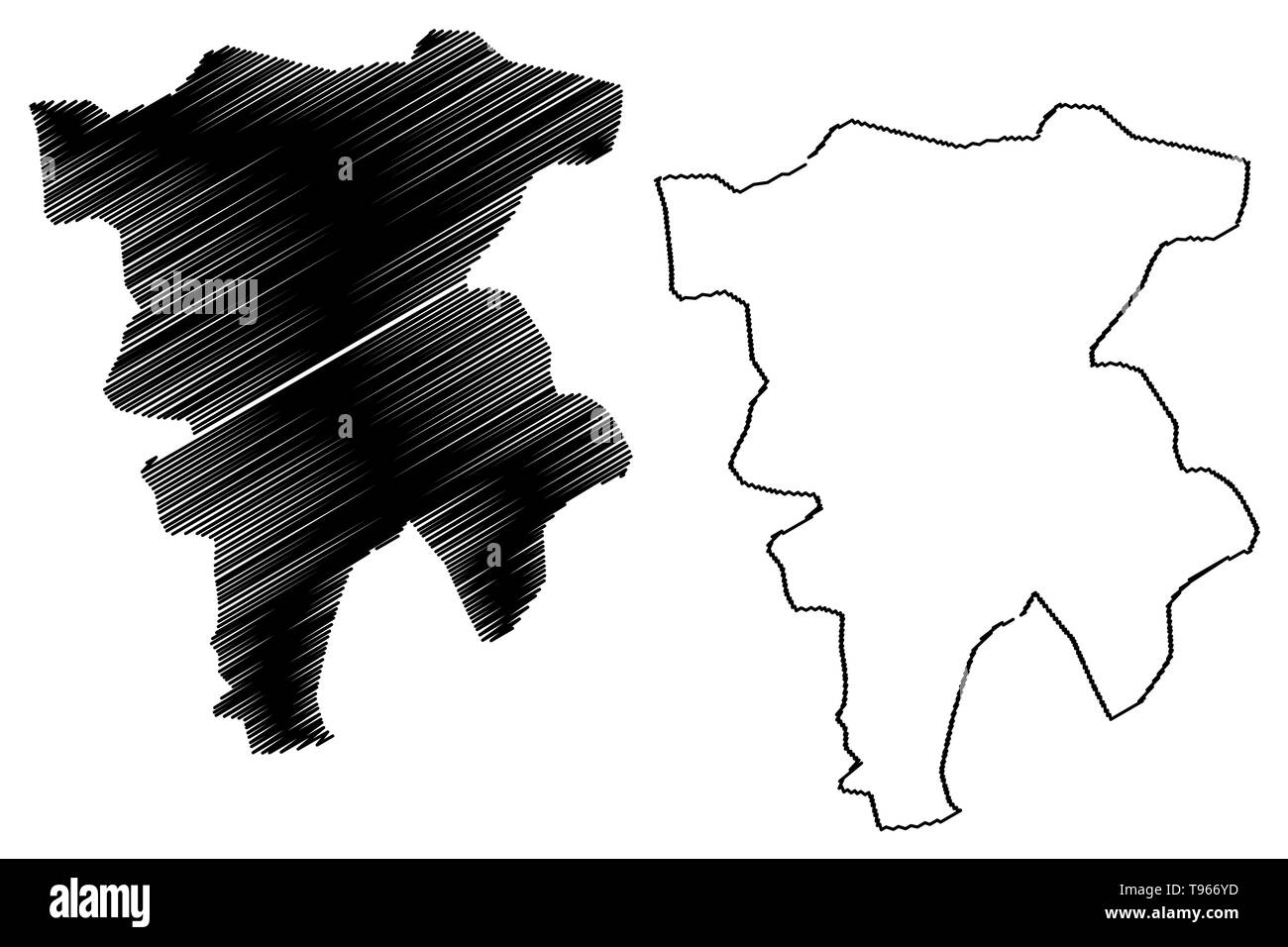 Mila Province (Provinces of Algeria, Peoples Democratic Republic of Algeria) map vector