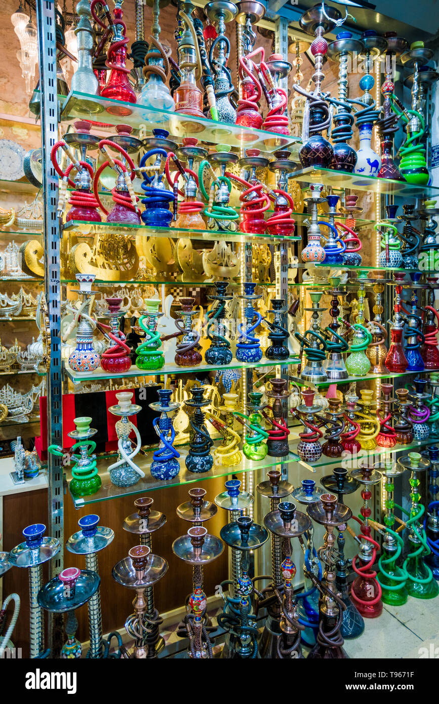 Hookah in souvenir shop Stock Photo Alamy