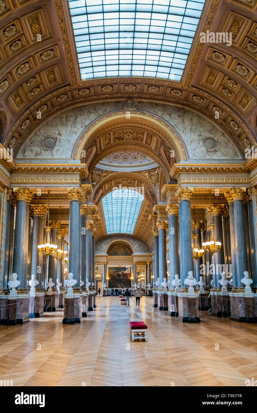 VERSAILLES, FRANCE February 14, 2018 The Battle Gallery in the