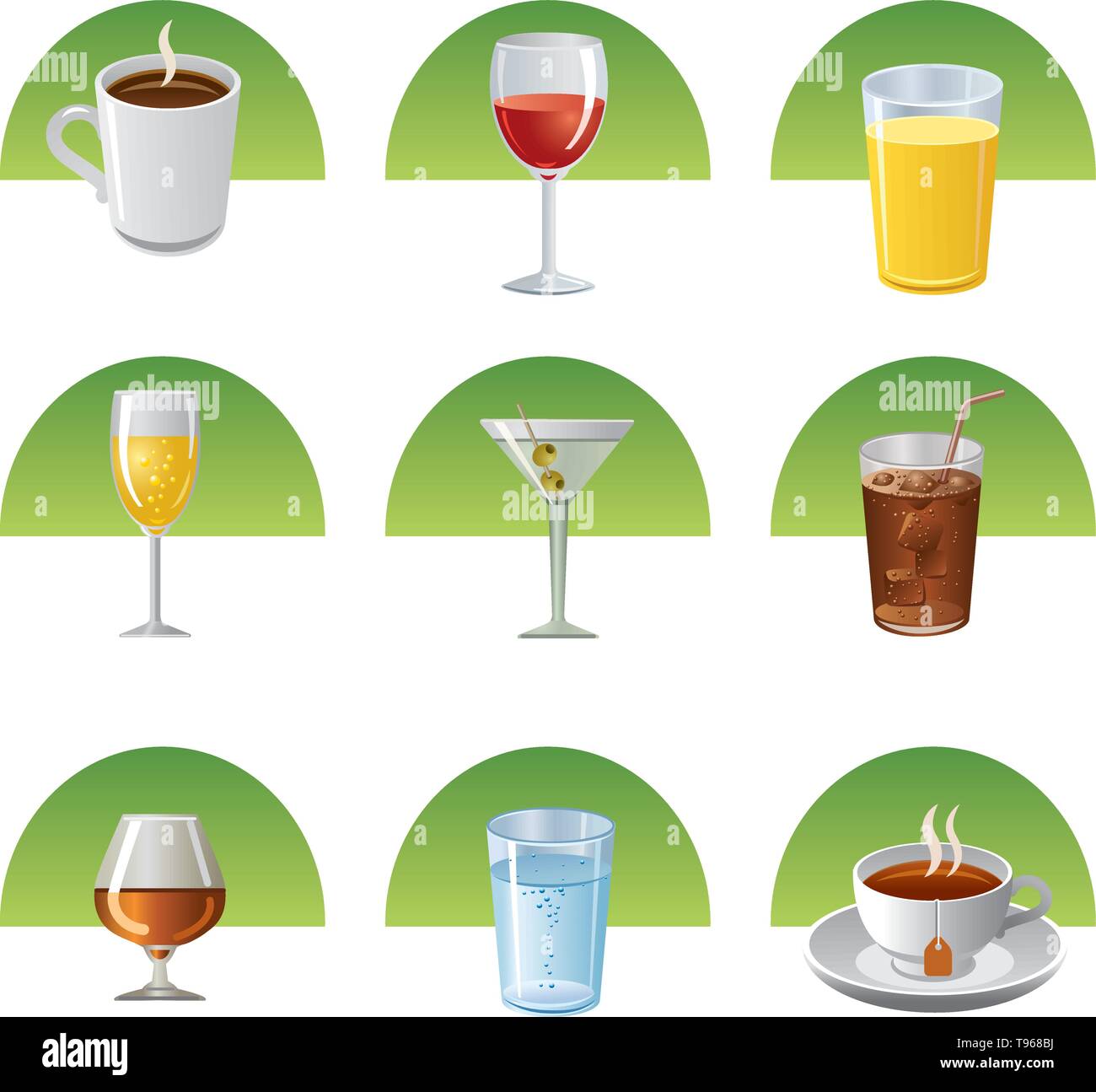 drinks icon set Stock Vector Image & Art Alamy