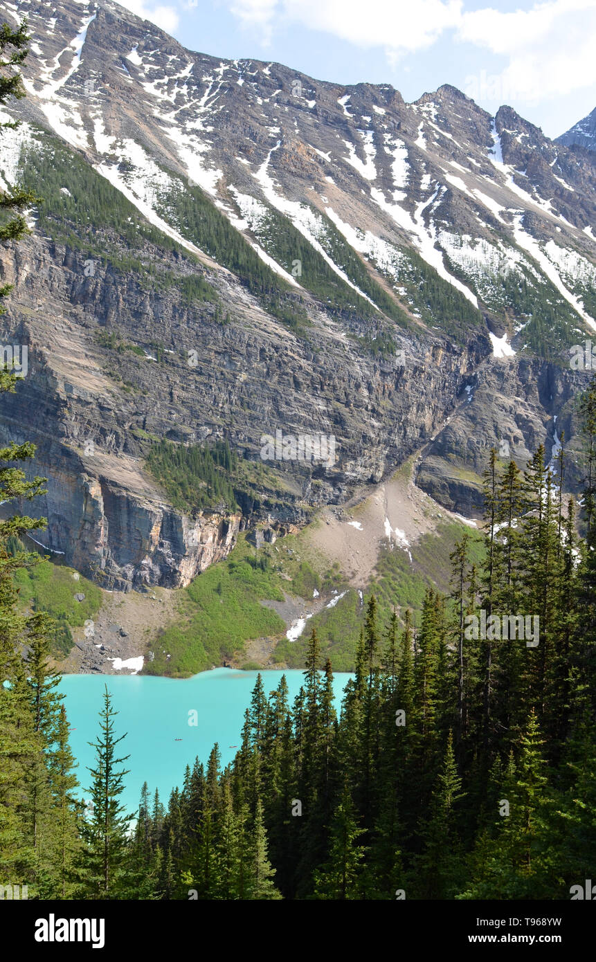 Peaks in the Canadian Rockies Stock Photo