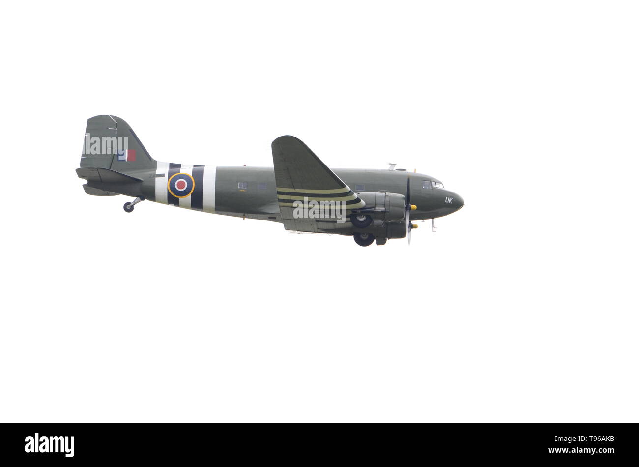 RAF Douglas Dakota, C-47,  D-day 1944 Stock Photo