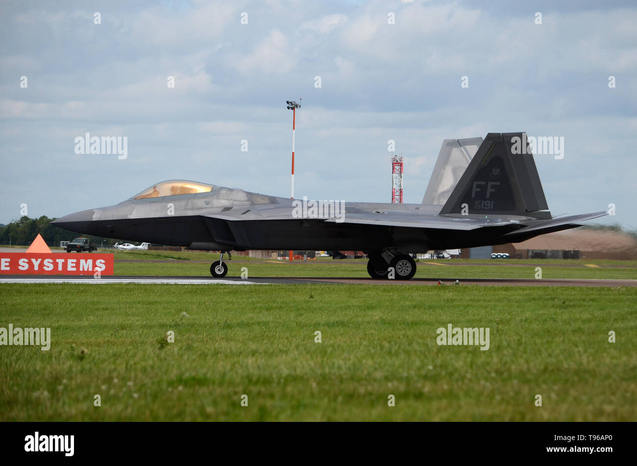 Lockheed Martin F-22 Raptor Stealth aircraft Stock Photo