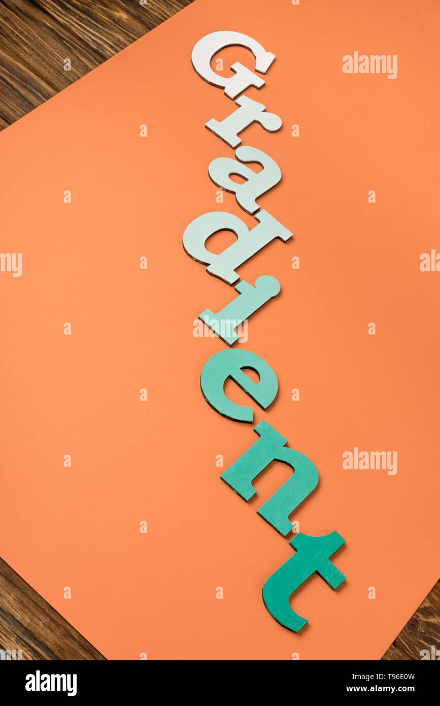Gradient letters hi-res stock photography and images - Alamy