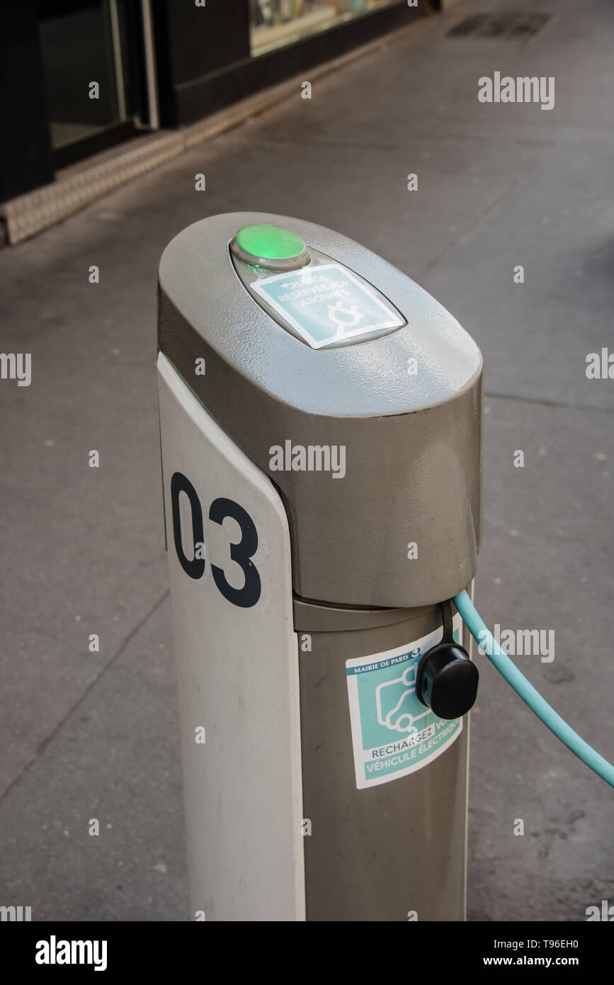 Electrical Charging Station Stock Photo