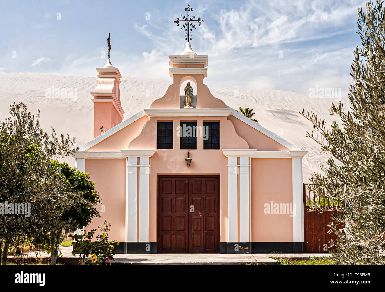 Santiago Apostolo de Acari Church. Acari, Department of Arequipa, Peru. Stock Photo