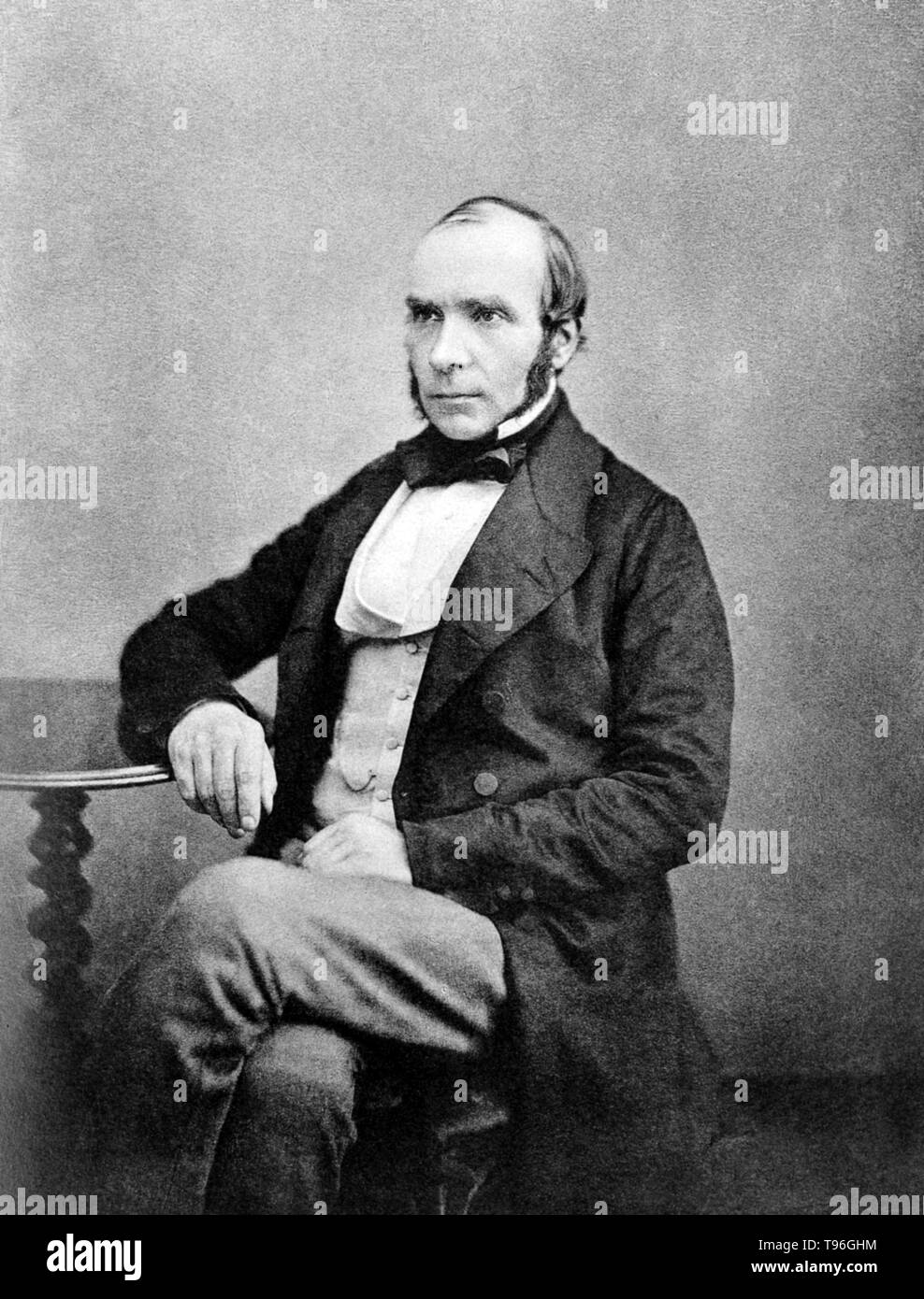John Snow (March 15, 1813 - June 16, 1858) was an English physician and a leader in the adoption of anesthesia and medical hygiene. He is considered one of the fathers of modern epidemiology, in part because of his work in tracing the source of a cholera outbreak in Soho, London, in 1854. His findings inspired fundamental changes in the water and waste systems of London, which led to similar changes in other cities, and a significant improvement in general public health around the world. Snow suffered a stroke while working in his office. He never recovered, dying in 1858, at the age of 45. Stock Photo