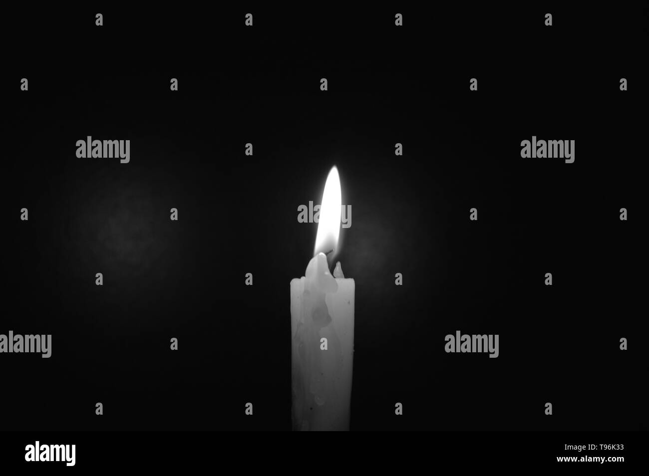 Candle Flame Black White High Resolution Stock Photography and Images