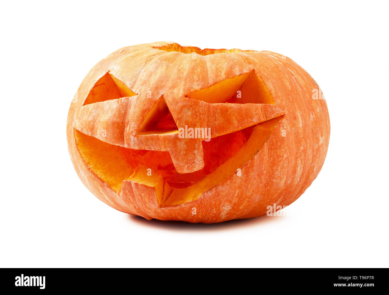 Halloween pumpkin isolated on white background Stock Photo - Alamy
