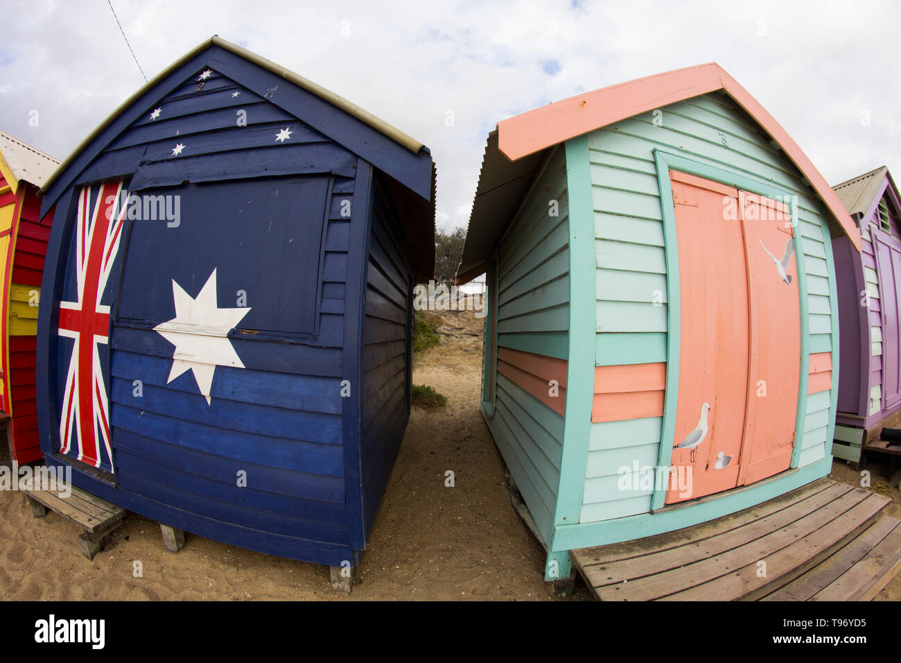 Melbourne, Victoria,Australia 12/01/2013 Brighton beach bathing