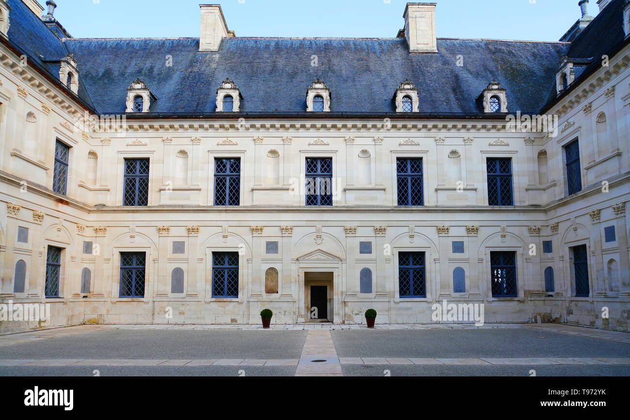 Chateau d'Ancy Le Franc Stock Photo