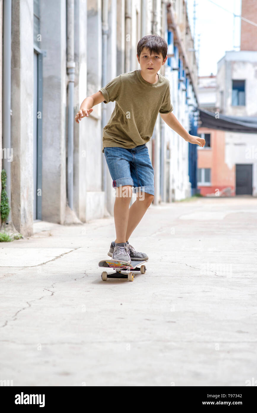 Front view of skate trick hi-res stock photography and images - Alamy