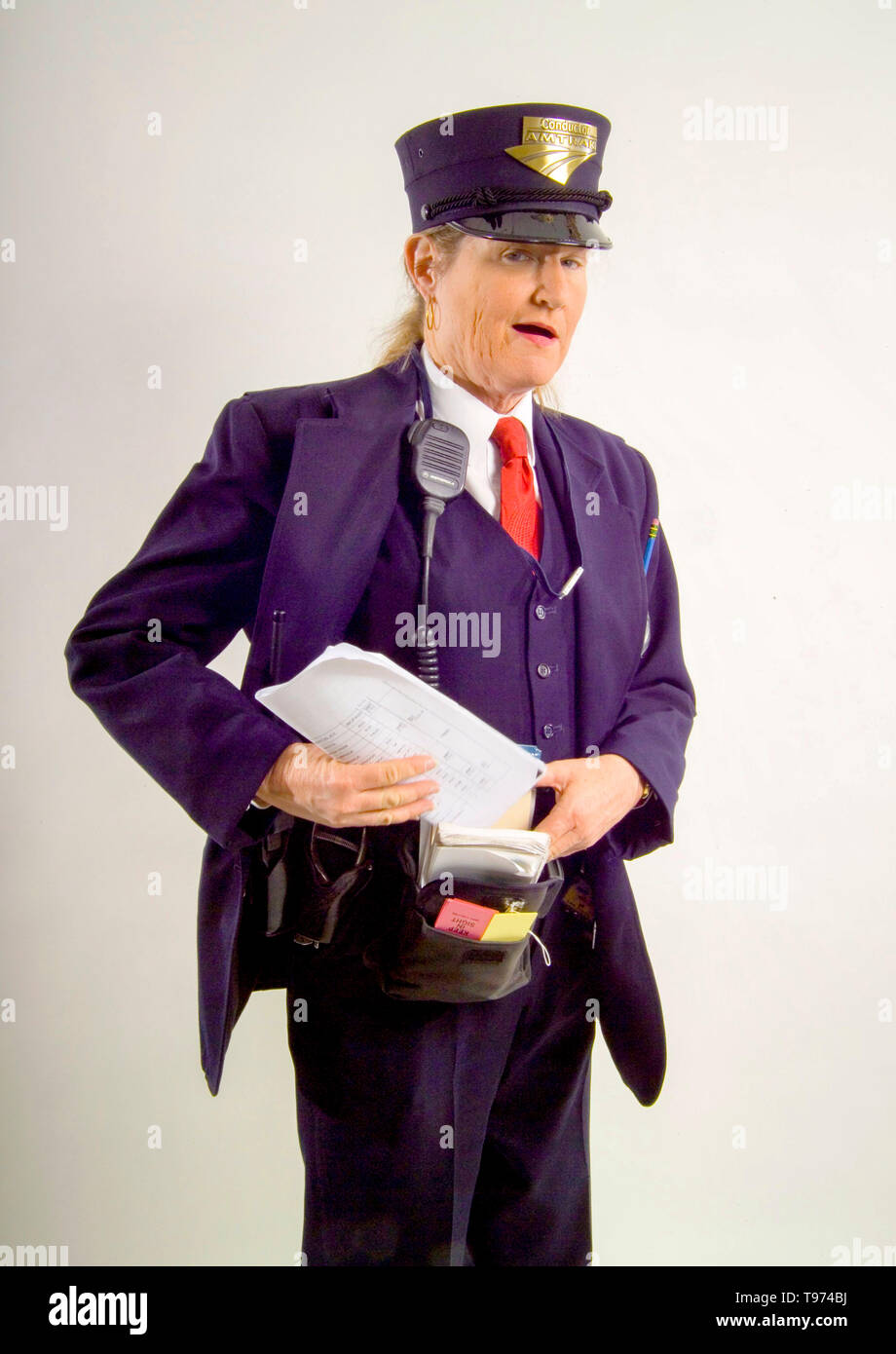Uniform female train conductor hires stock photography and images Alamy