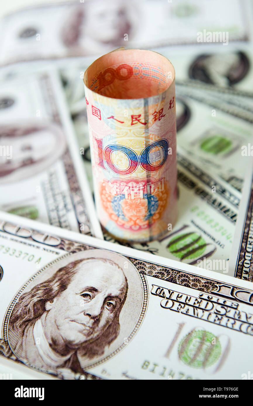 RMB and US dollar Stock Photo - Alamy