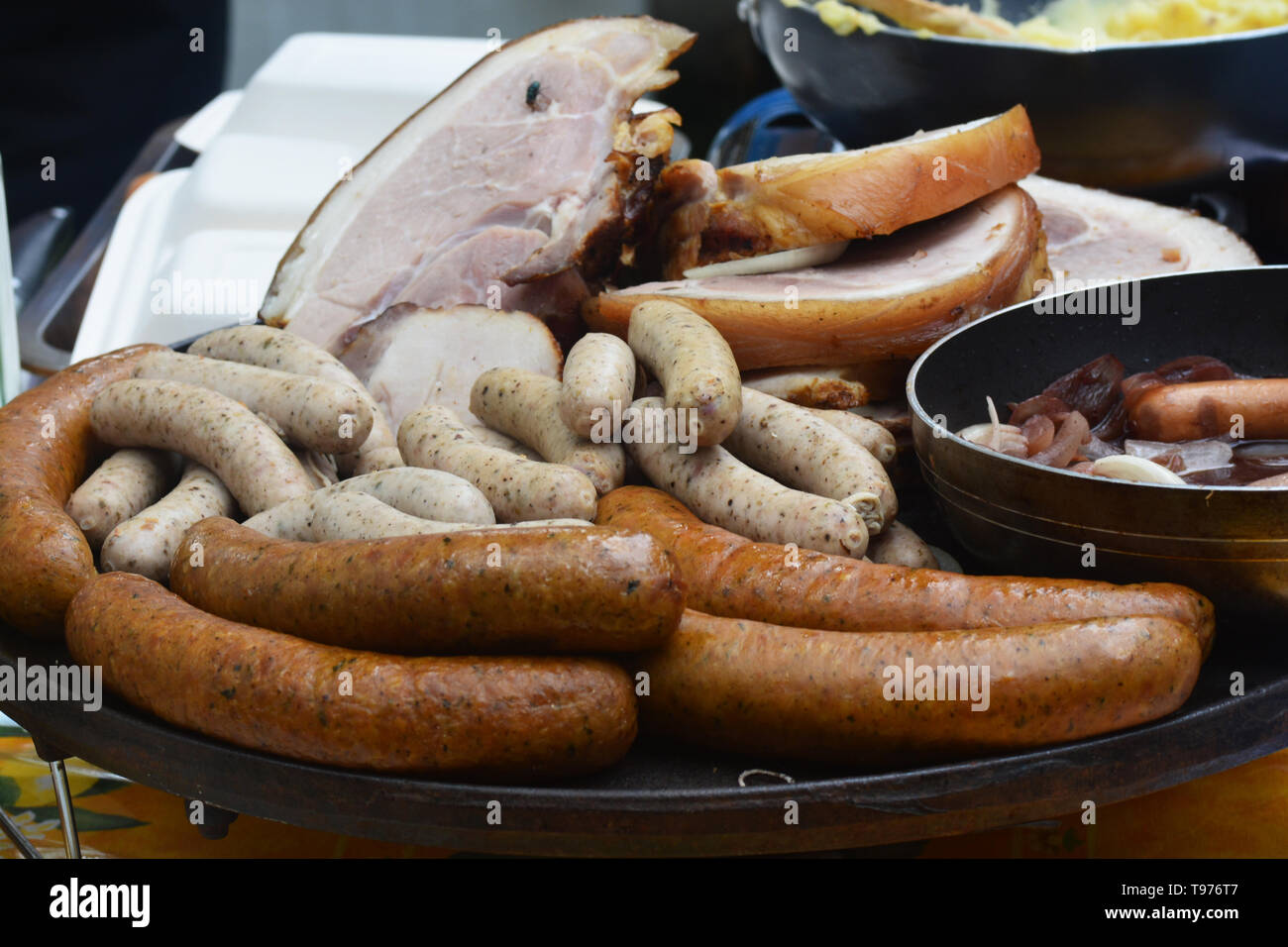 German Pork Hock and Sausage Stock Photo Alamy
