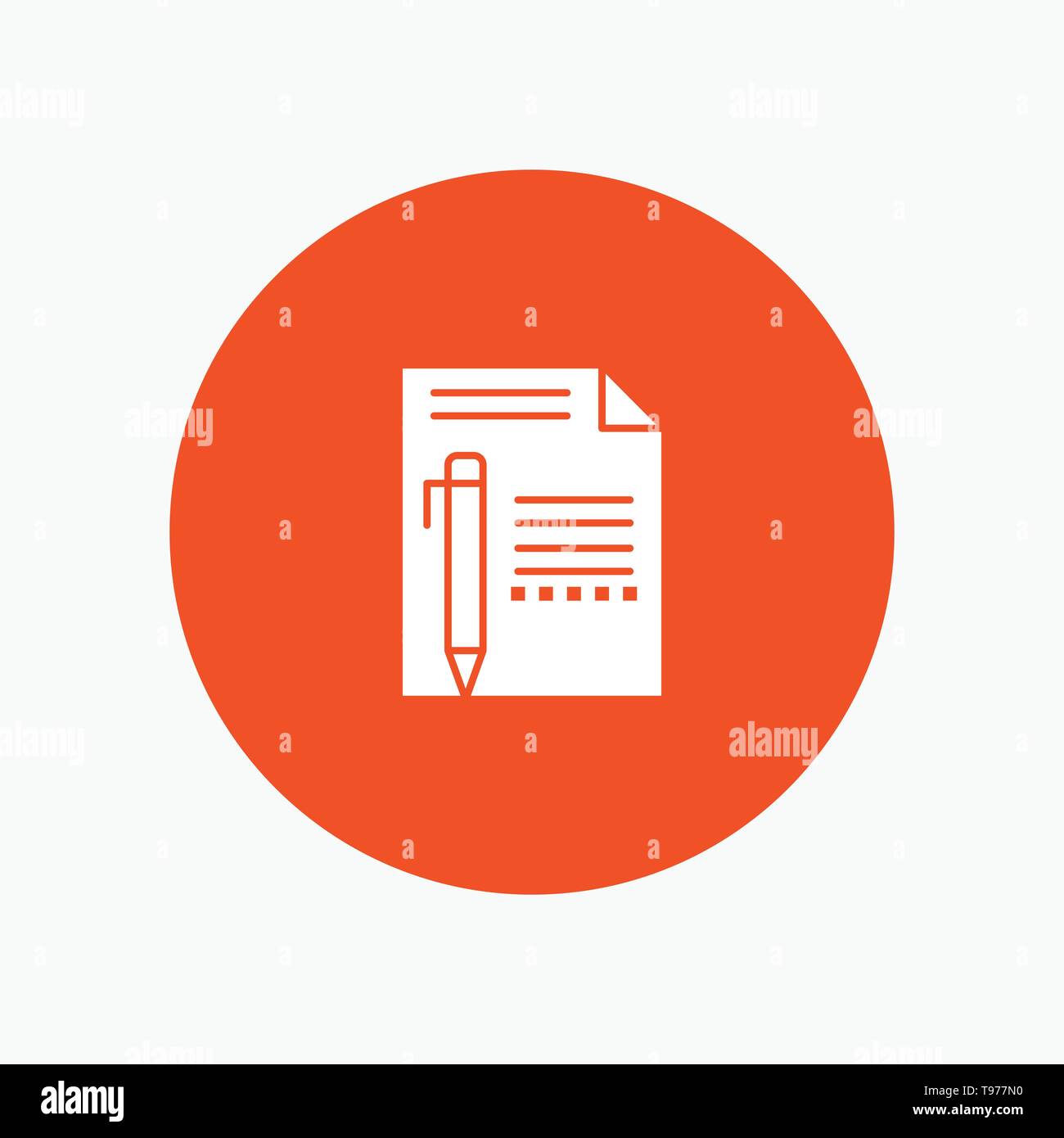 Document, Edit, Page, Paper, Pencil, Write Stock Vector