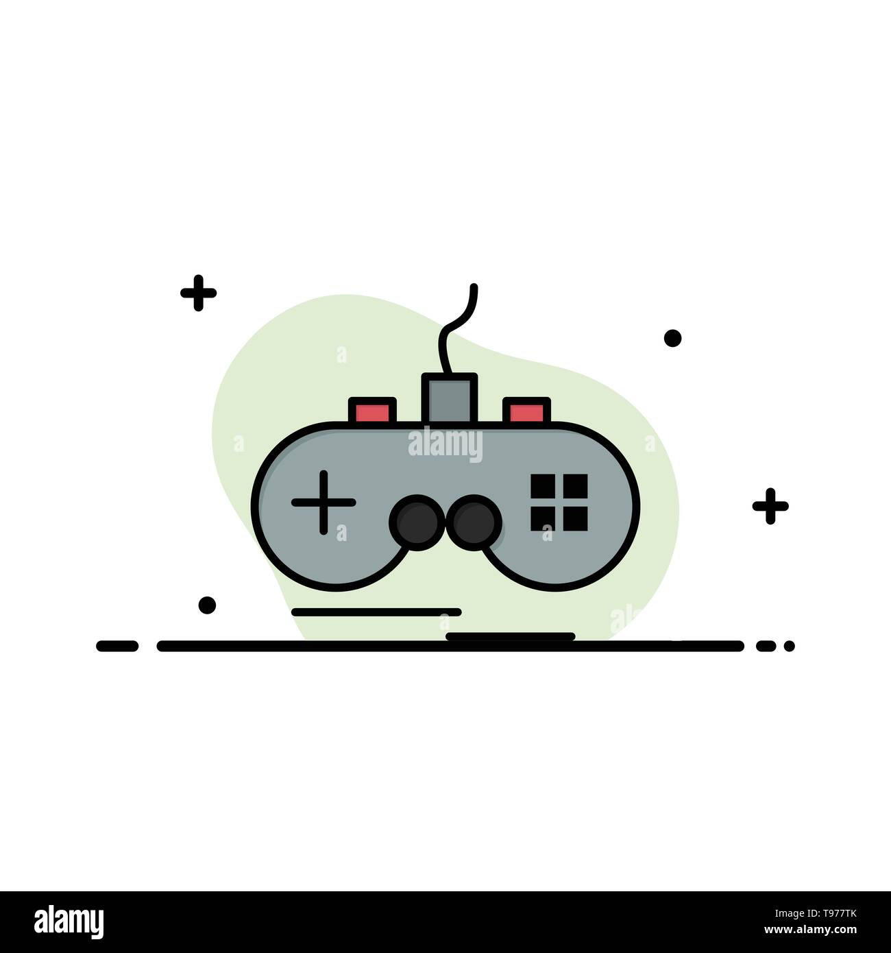 Joystick Wireless Xbox Gamepad Business Flat Line Filled Icon