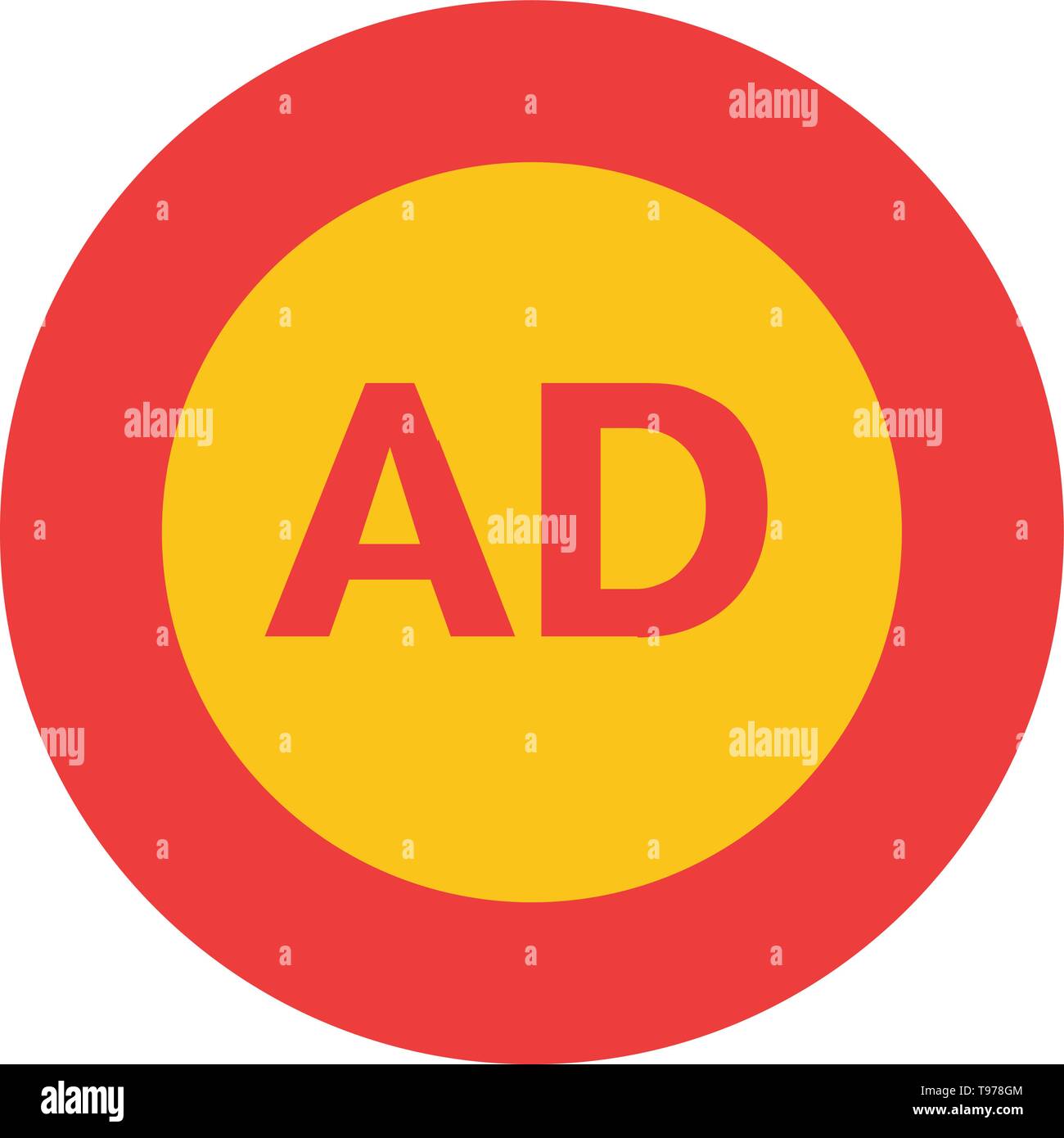Ad Ad Block Advertisement Advertising Block Flat Color Icon