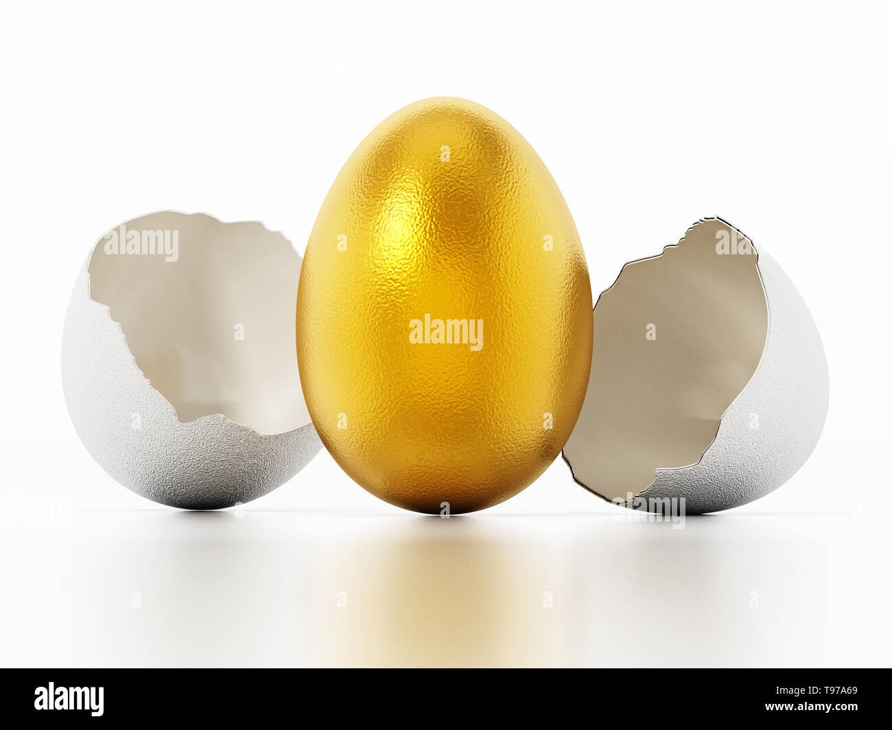 3d golden luxury illustration hi-res stock photography and images - Alamy