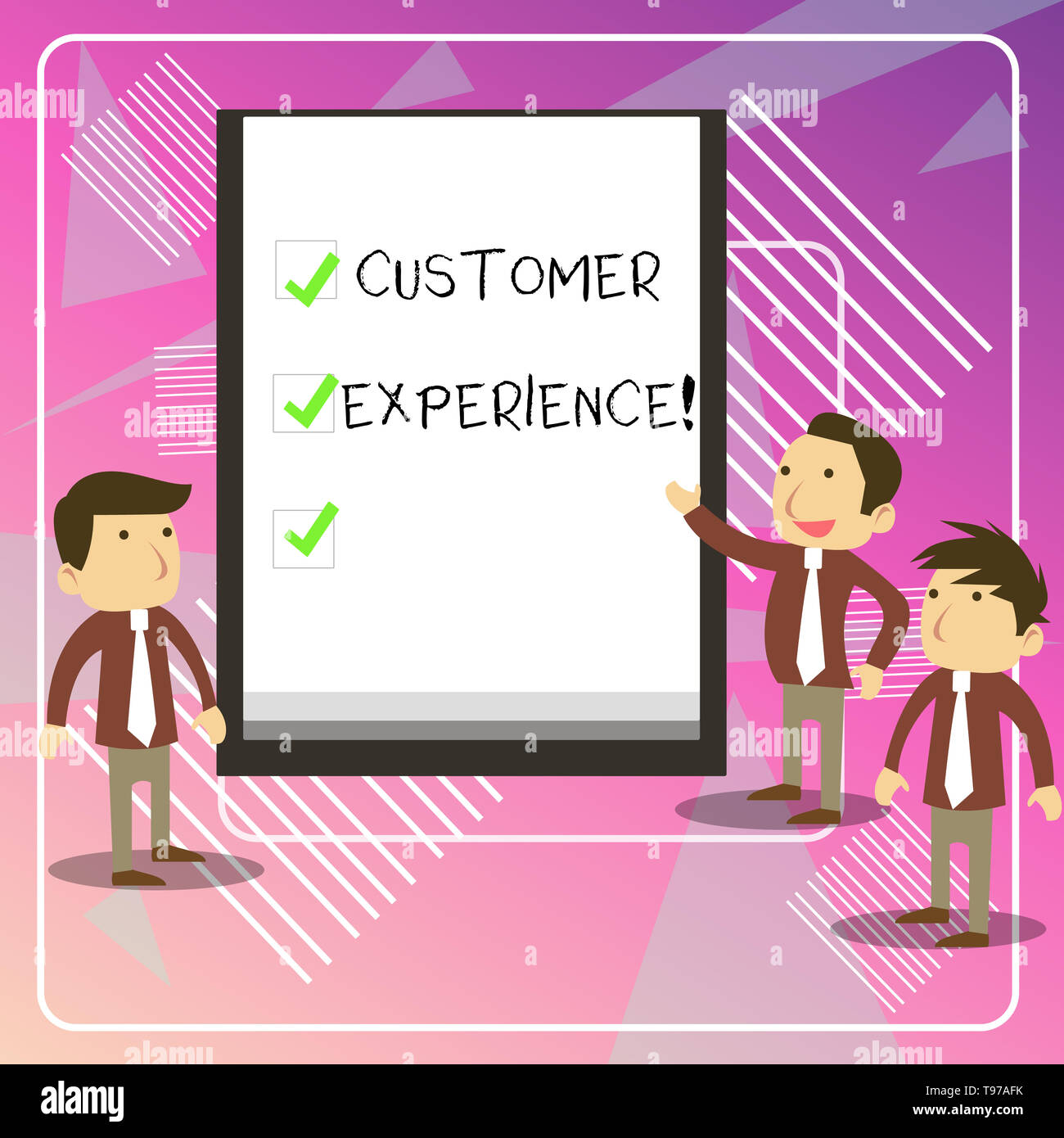 Writing note showing Customer Experience. Business concept for product ...