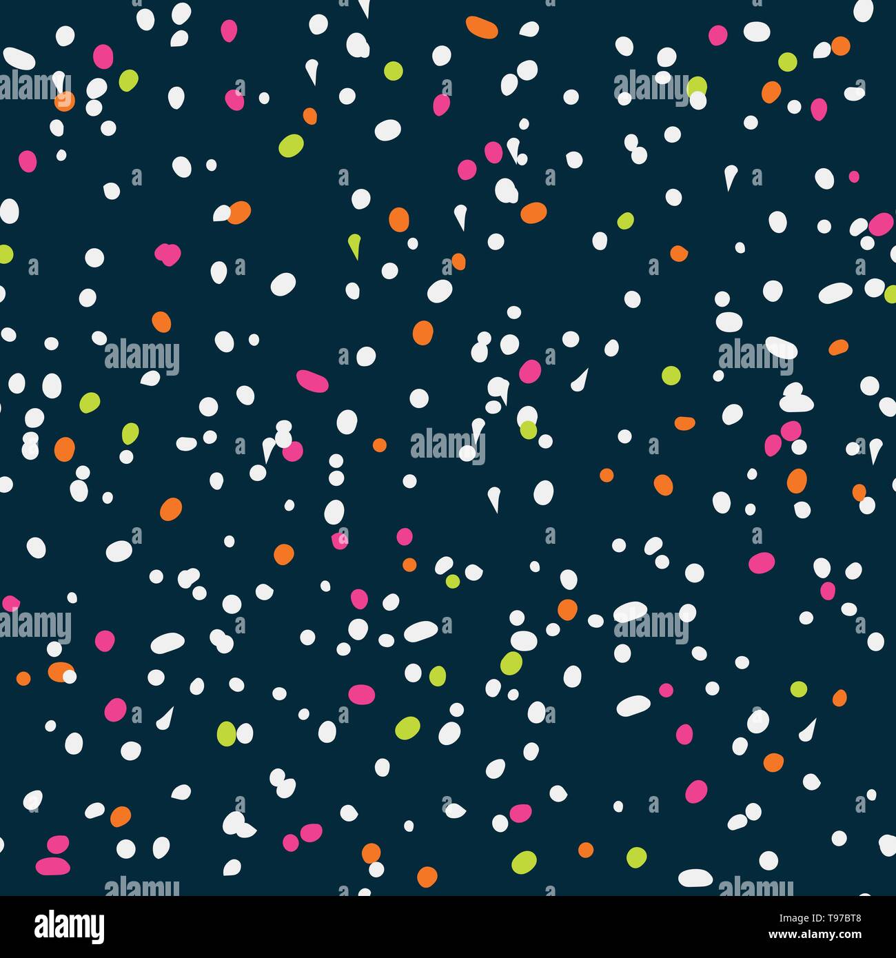 Seamless pattern of falling colorful confetti. Simple background ...