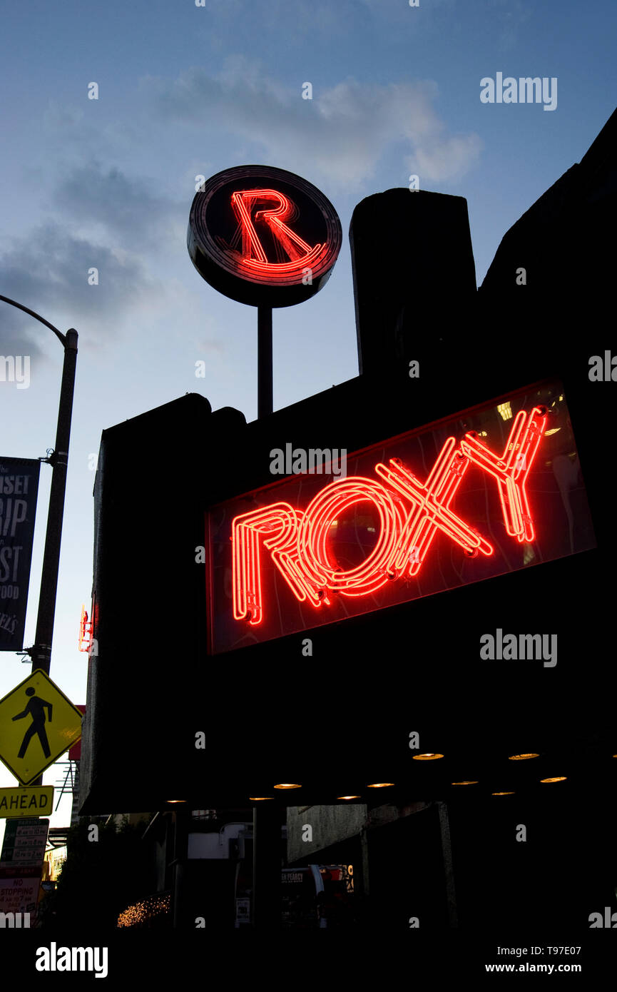 The  Roxy nightclub on the Sunset Strip in Los Angeles, CA, USA. Stock Photo