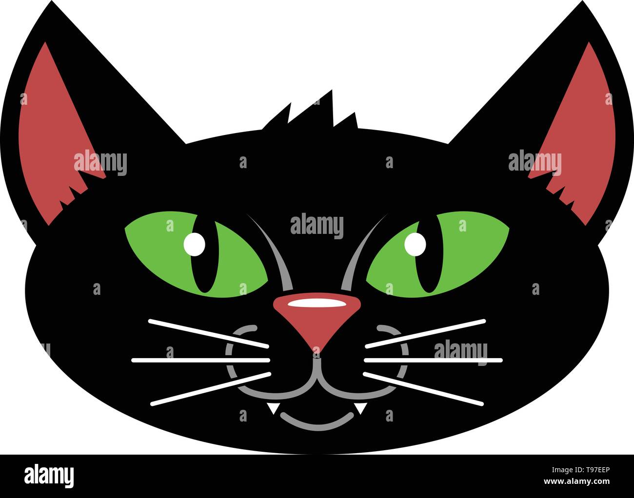 Halloween Black Cat Stock Vector Image Art Alamy