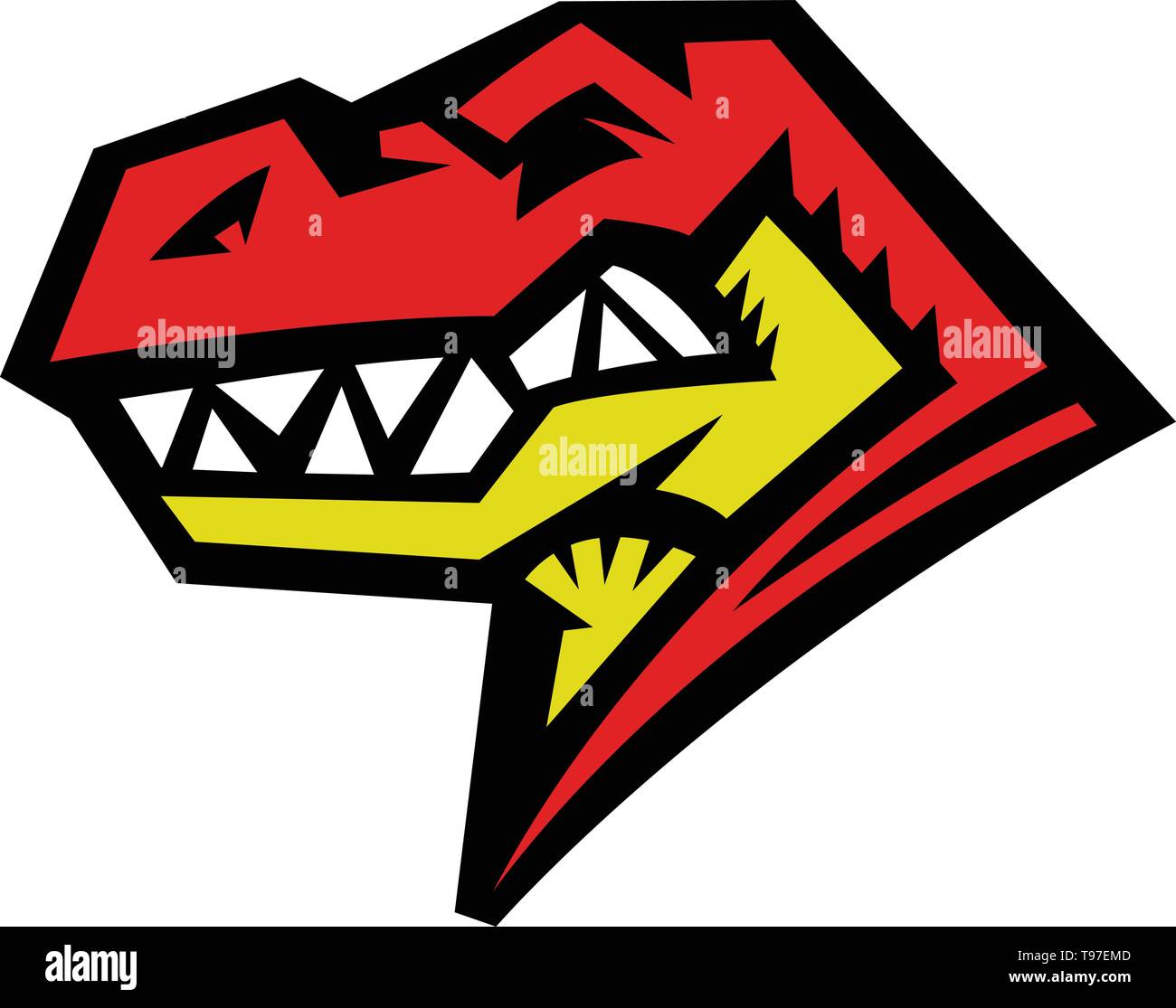 Dinosaur Tyrannosaurus Rex T Rex Cartoon Stock Vector Image Art Alamy