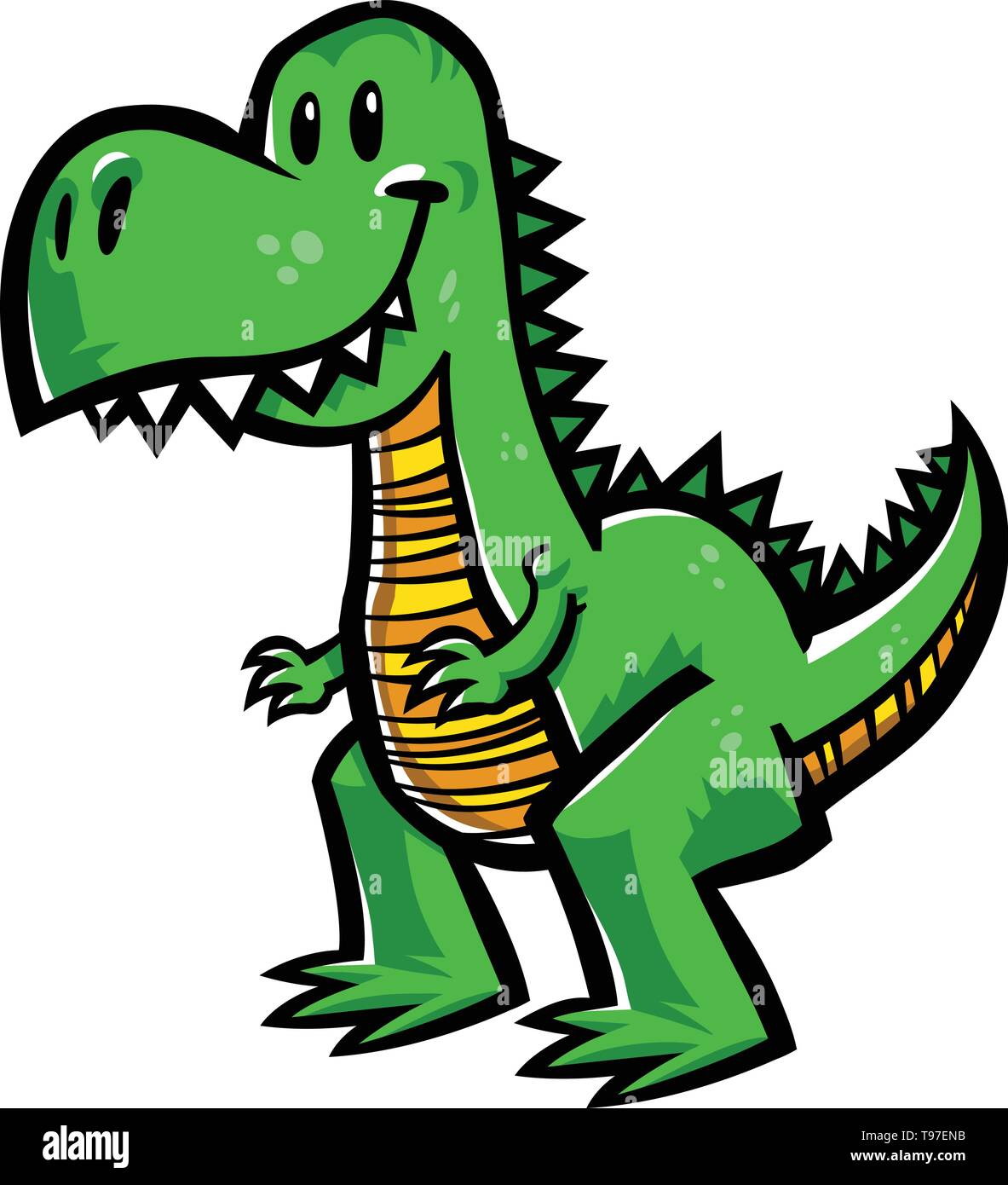 Dinosaur Tyrannosaurus Rex, T-Rex cartoon Stock Vector Image & Art - Alamy