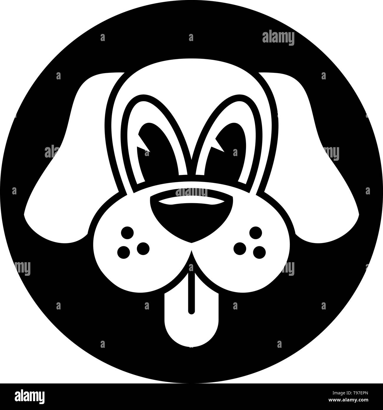 Dog face vector icon Stock Vector Image & Art Alamy