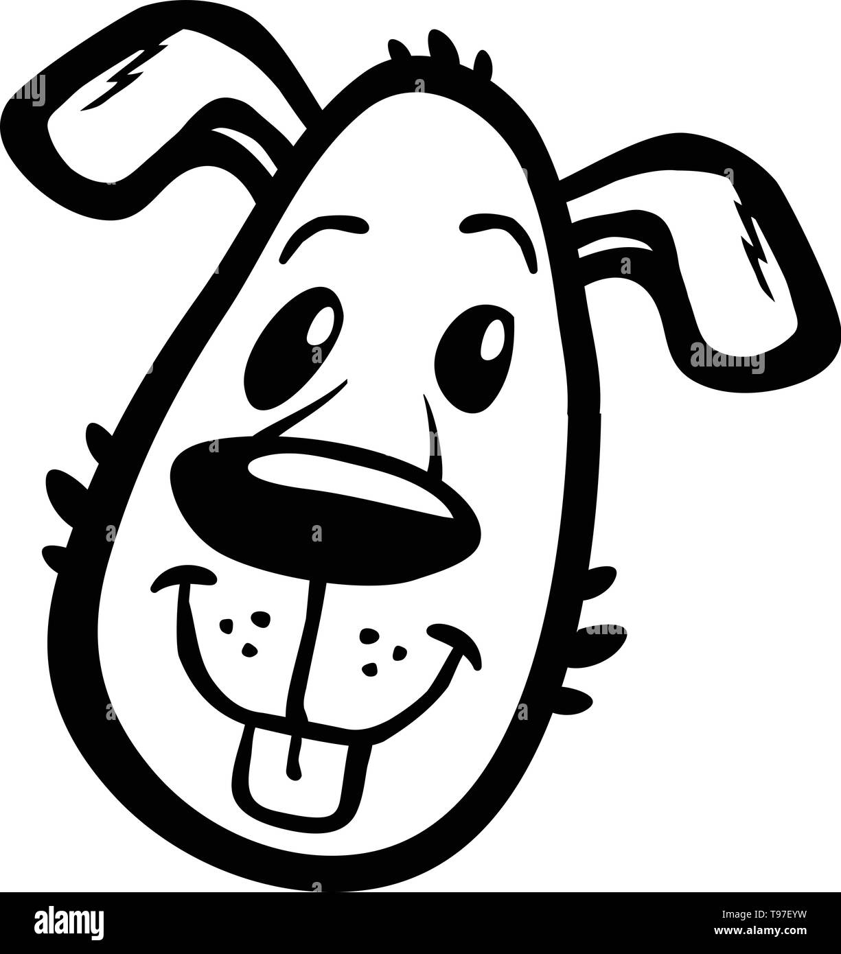 Dog face vector icon Stock Vector Image & Art Alamy