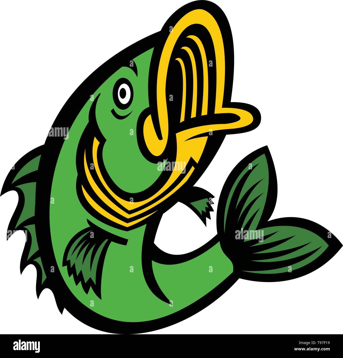 Largemouth bass jumping cartoon hires stock photography and images Alamy