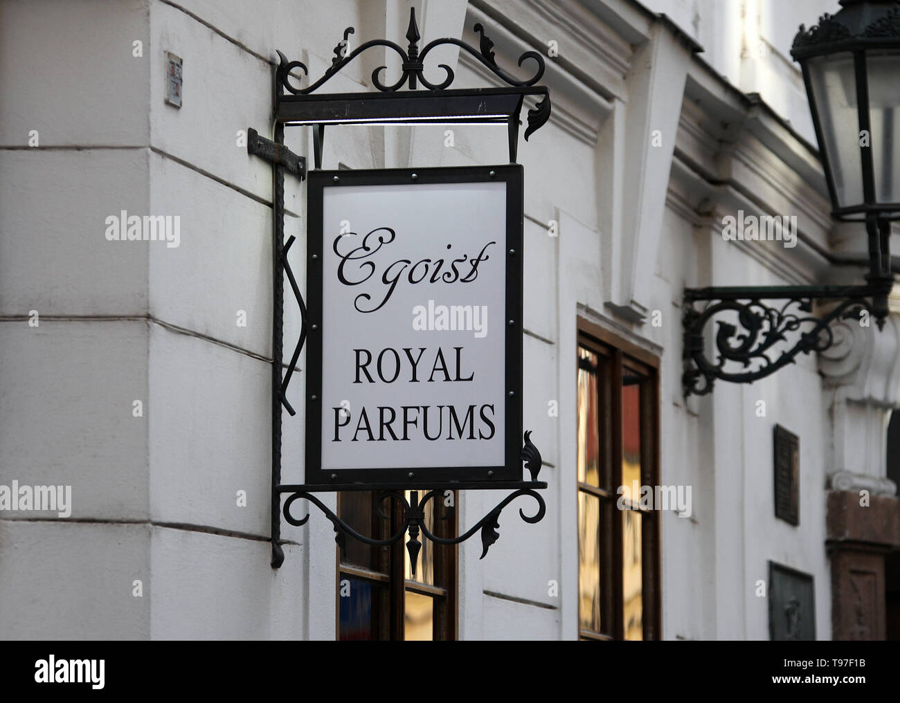 Egoist perfumery in Prague Stock Photo