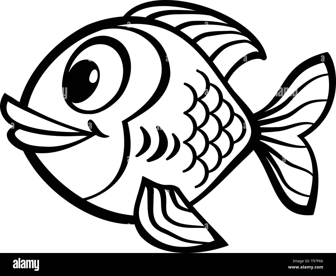 Cute Friendly Fish Cartoon Stock Vector Image Art Alamy Cute Friendly Fish Cartoon Stock Vector Image Art Alamy