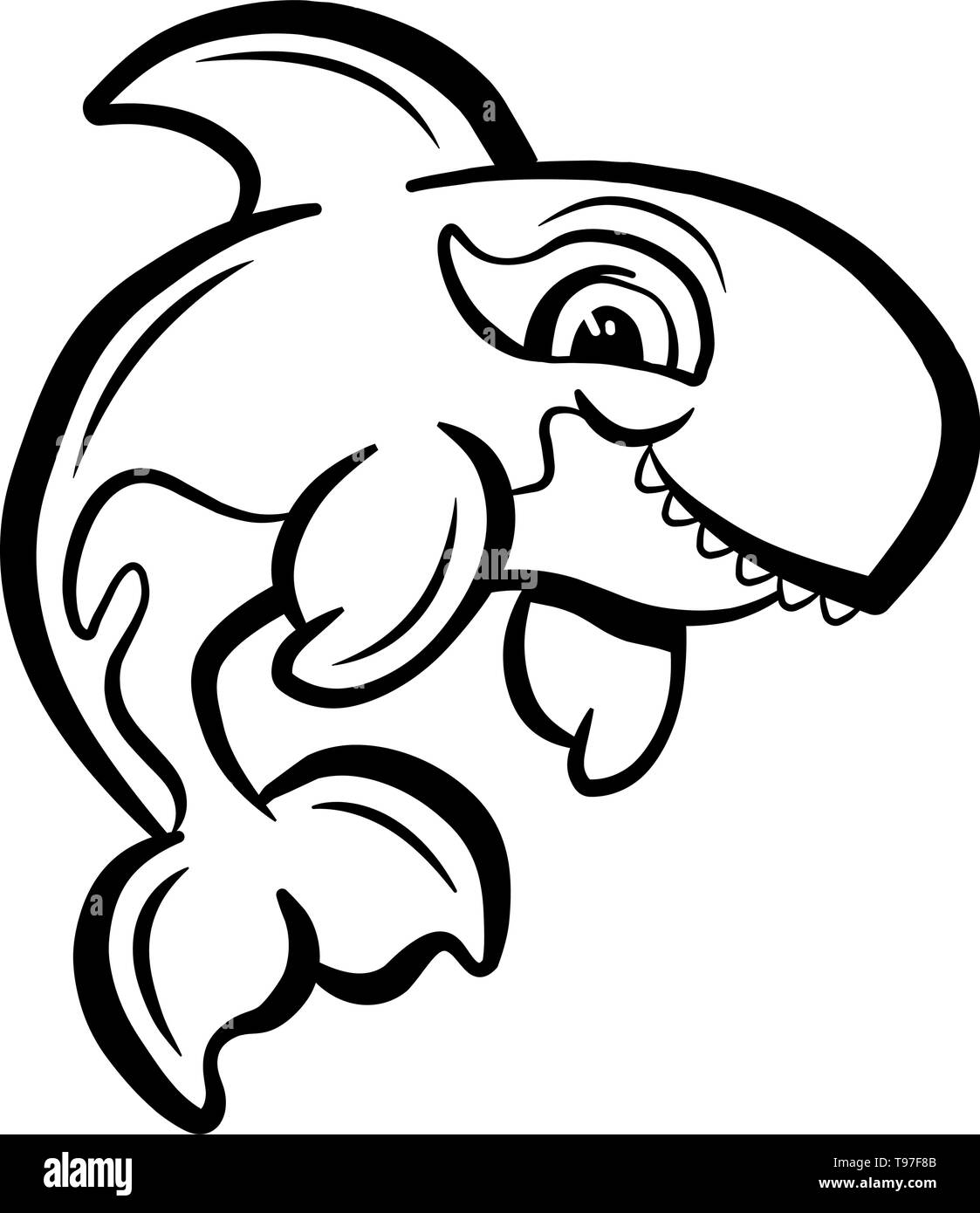 Killer Whale Orca illustration Stock Vector Image & Art - Alamy