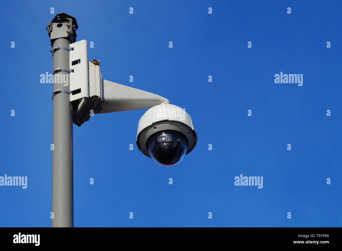 Security Camera Surveillance - CCTV. Stock Photo