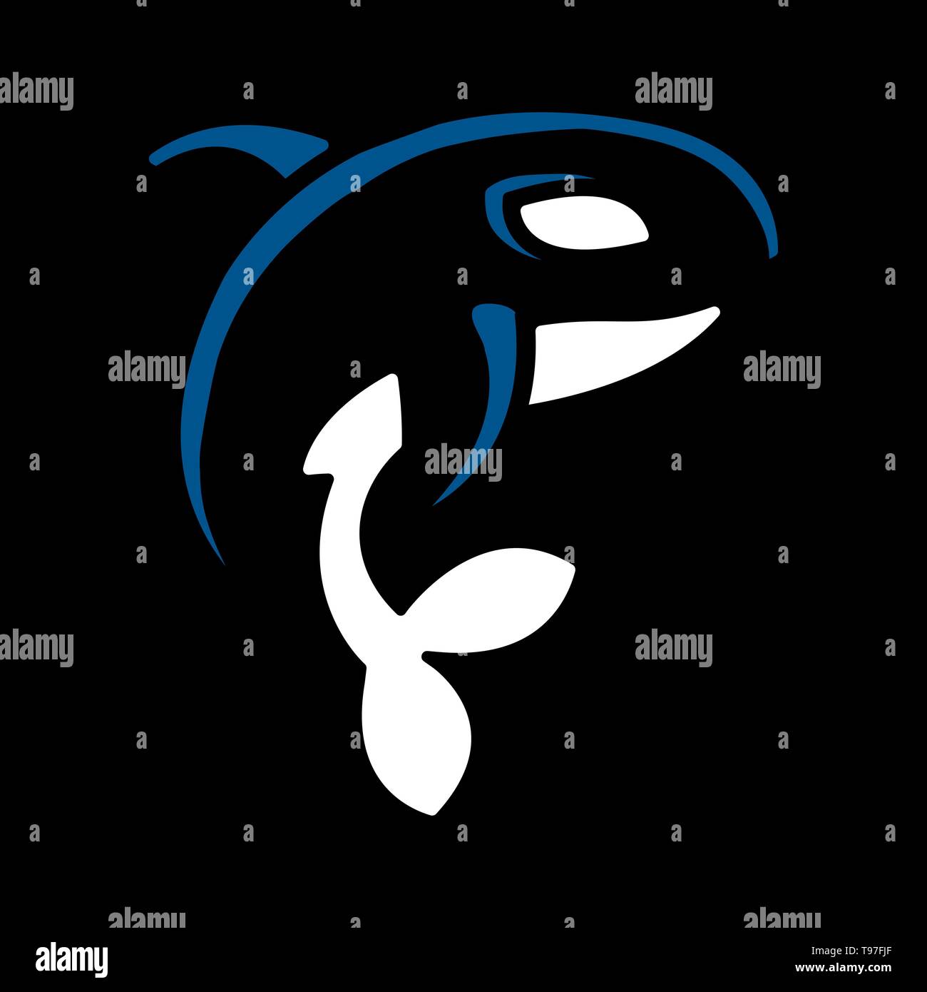 Killer Whale Orca illustration Stock Vector Image & Art - Alamy