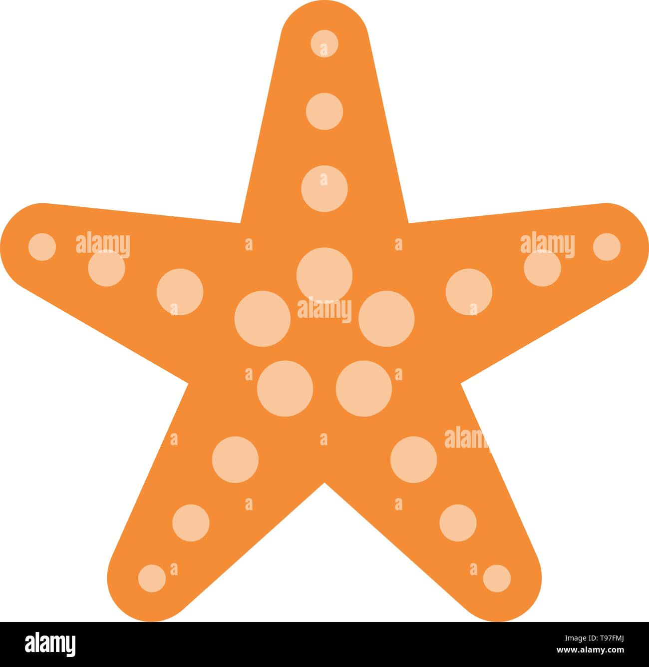 Starfish Vector Icon Stock Vector Image & Art - Alamy