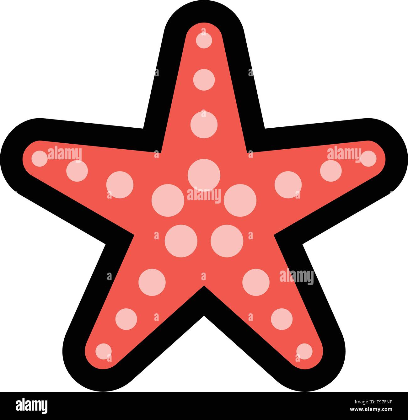 Starfish Vector Icon Stock Vector Image & Art - Alamy