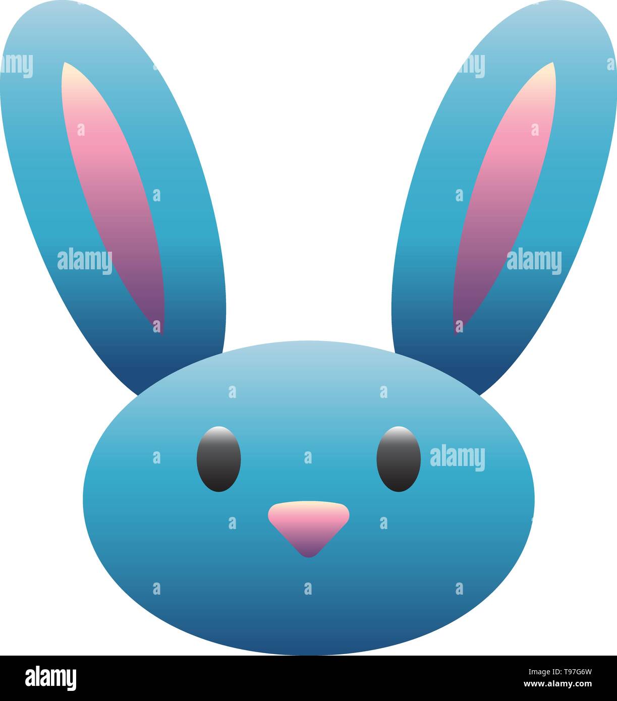 Cartoon bunny rabbit vector icon Stock Vector Image & Art - Alamy